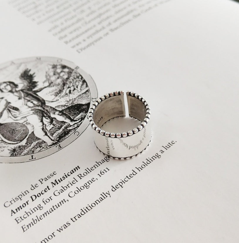 Sterling Silver Ring Personality Trendy Jewellery