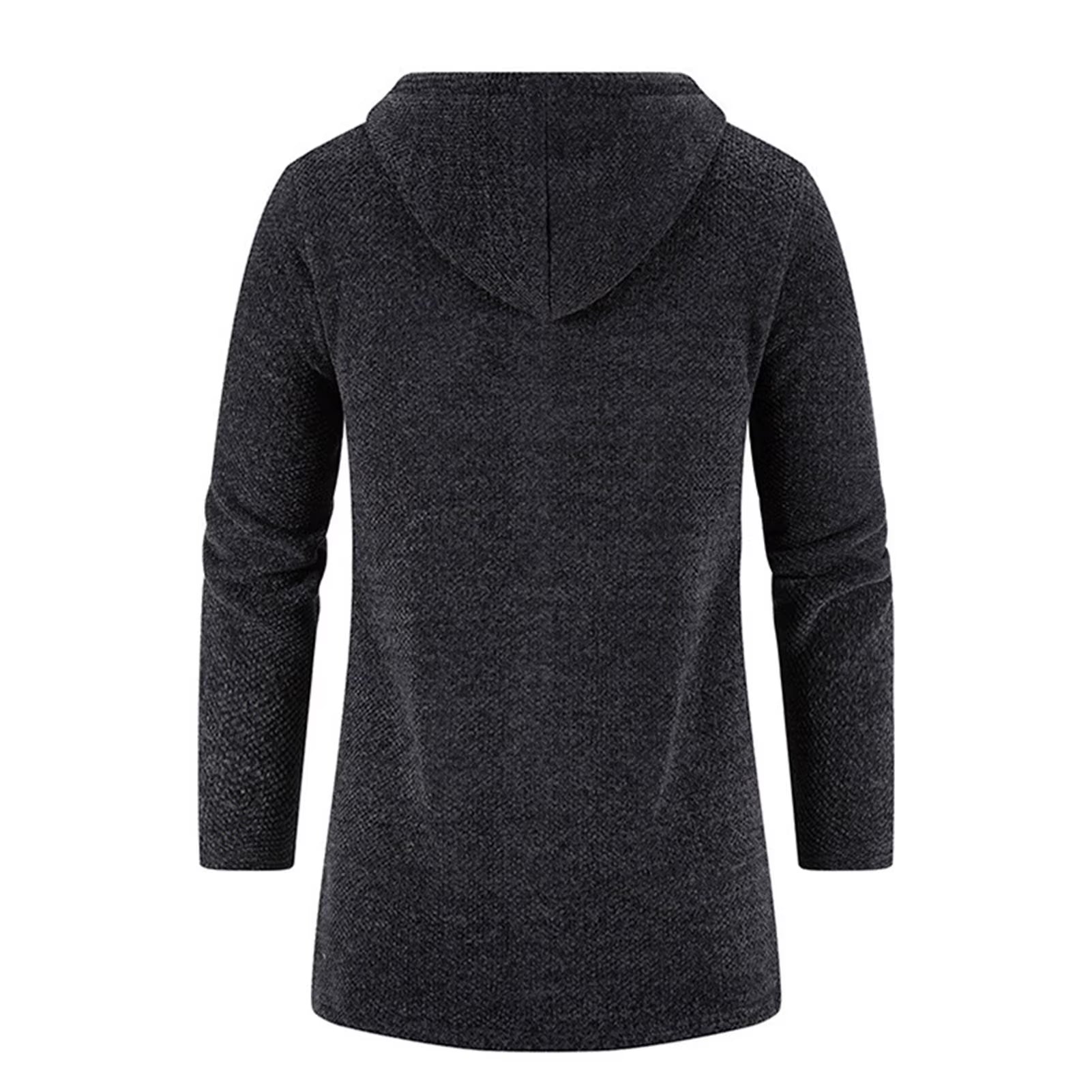 Men Casual Winter Jacket with Adjustable Drawstring and Pocket Design for Winter Shopping Dating Party