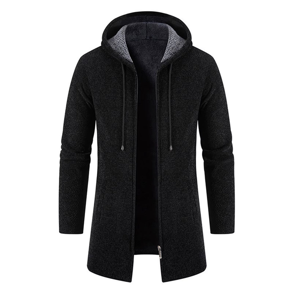 Men Casual Winter Jacket with Adjustable Drawstring and Pocket Design for Winter Shopping Dating Party