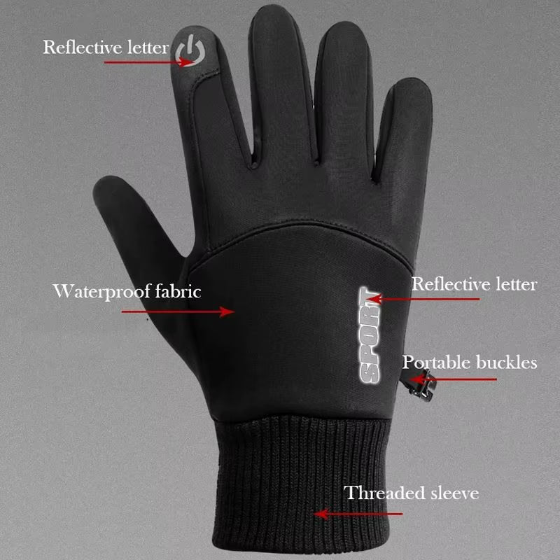 Winter Gloves Men Women Touch Screen Warm Gloves Water Resistant Windproof Thermal Gloves for Driving Running Ski Riding