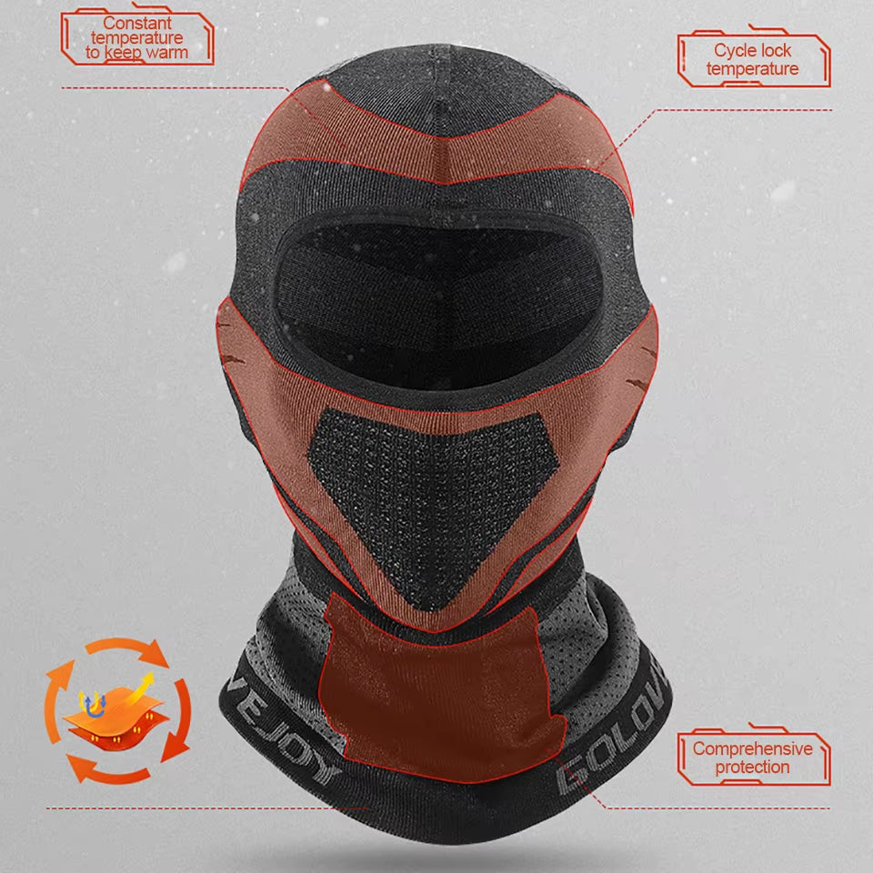 Kokossi Thermal Motorcycle Winter Warm Riding Face Mask Windproof Head Cover Balaclava Ski Bicycle Cycling Coldproof Headwear