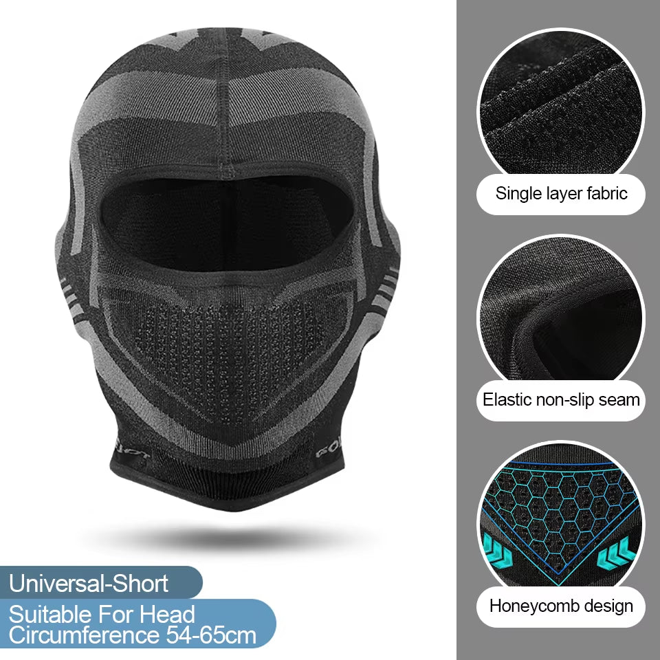 Kokossi Thermal Motorcycle Winter Warm Riding Face Mask Windproof Head Cover Balaclava Ski Bicycle Cycling Coldproof Headwear