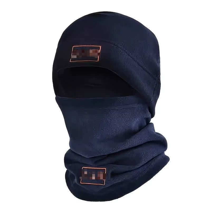 Winter Warm Outdoor Fleece Hat Scarf Thickened Autumn and Winter Men and Women Coldproof Warm Mountaineering Riding Mask Set