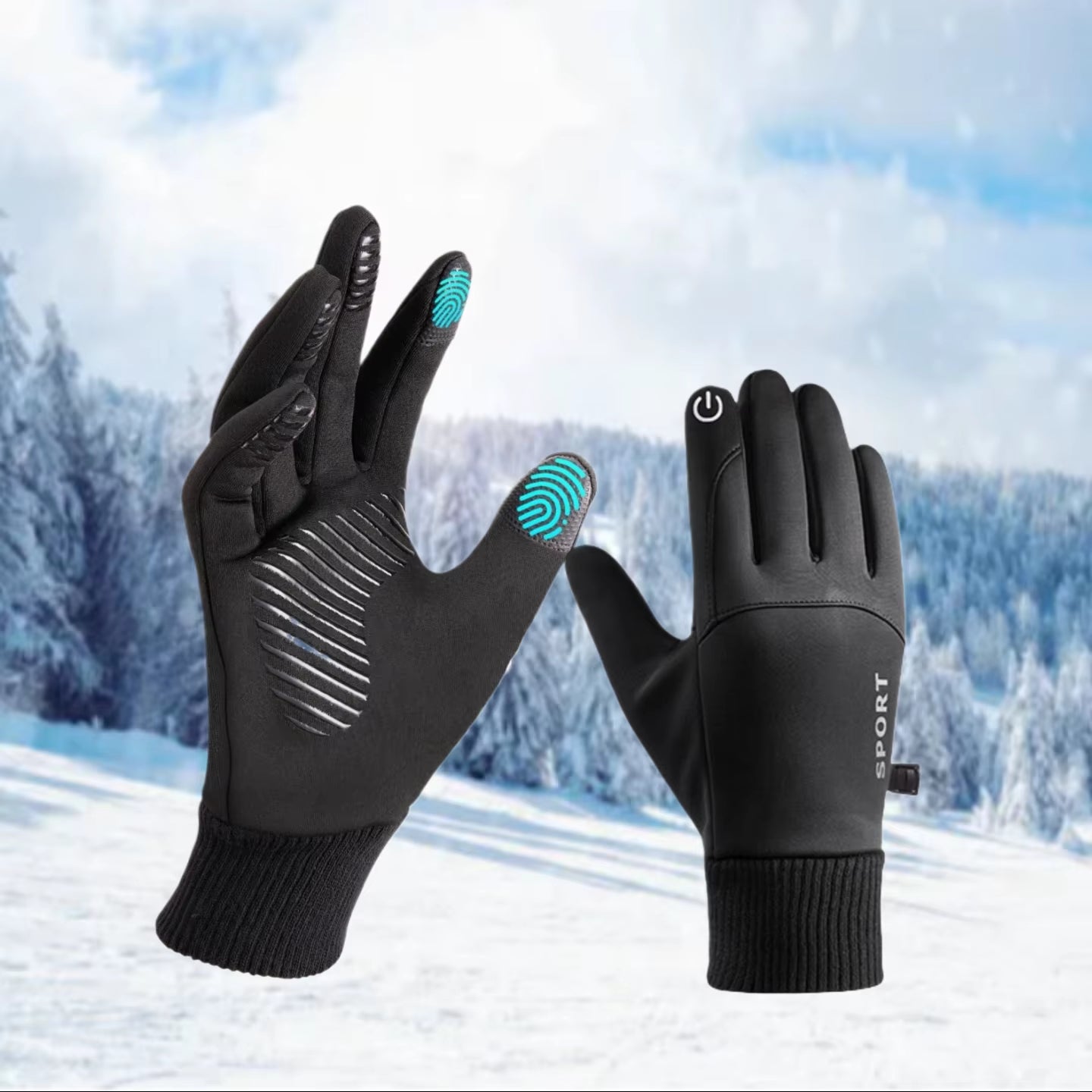 Winter Gloves Men Women Touch Screen Warm Gloves Water Resistant Windproof Thermal Gloves for Driving Running Ski Riding