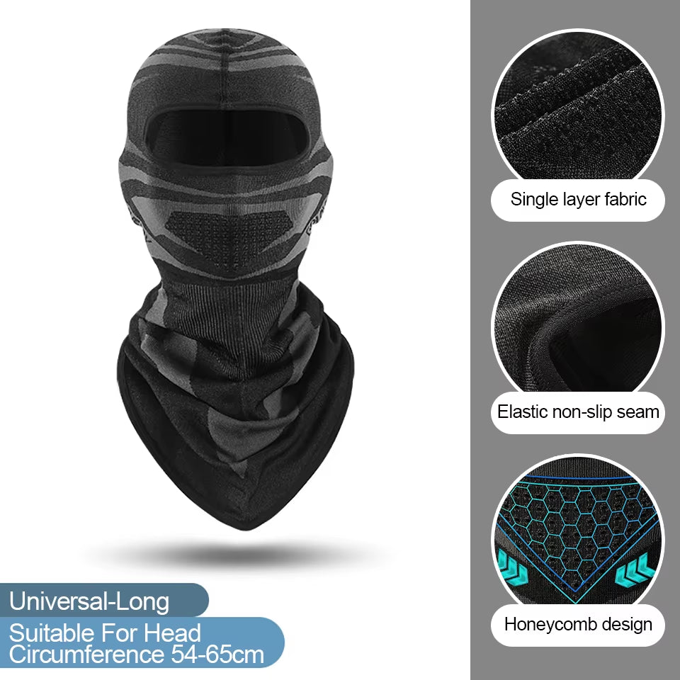 Kokossi Thermal Motorcycle Winter Warm Riding Face Mask Windproof Head Cover Balaclava Ski Bicycle Cycling Coldproof Headwear